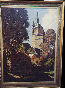 Tramiterturm und Speckturm aus dem Pfarrhofgarten gesehen